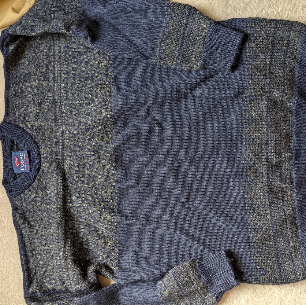 Susan Fosse of Norway fairisle pullover sweater